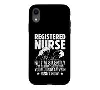 Registered Nurse Silently Assessing Your Jugular Vein Design Case for iPhone XR