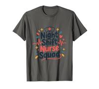 Registered Nursing RN Team, Night Shift Nurse Squad T-Shirt