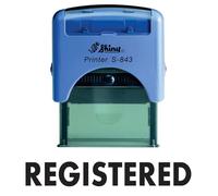 Registered Self-Inking Rubber Stamp - Reliable, Fast, and Professional Tool to Enhance Office and Retail Efficiency