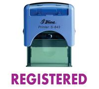 Registered Self-Inking Rubber Stamp - Reliable, Fast, and Professional Tool to Enhance Office and Retail Efficiency