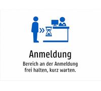 Registration - Keep the registration free - Wait for a short time - Sticker A4: 297 x 210 mm - With Graphic and Text