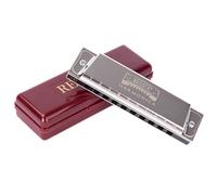 REGIUX Harmonica Key of C, 10 Holes Diatonic, Professional Tone, Blues & Folk, Durable Design with Protective Case for Professional Player & Beginner, Gift for Family, Friends, Adult, Students
