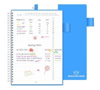 Regolden-Book To Do List Notebook, Daily Planner for Work, Project Tasks & Personal Organizer, Checklist Man/Women, Pocket, Pen Loop, 160 Pages (7"x10")