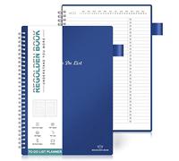 Regolden-Book To Do List Notebook, Daily Planner for Work, Project Tasks & Personal Organizer, Checklist Man/Women, Pocket, Pen Loop, 160 Pages (7"x10")