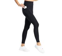 Regolith Leggings with Dual Side Pockets - Versatile, Comfortable, and Stylish for Yoga, Running, and Everyday Wear - Enhanced Fit and Durability - Black Gym Leggins for Women - L