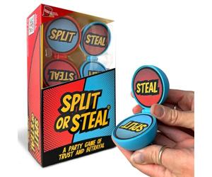 Regrettable Games Split or Steal | Ridiculous Me or You Voting Game of Trust and Betrayal | Hilarious Fun Party Game for Couples, Friends, Date nights | 3 Simple Rules | Funny gift for Age 16+