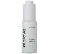Regrowz Beard Oil for Men 30ml - Nourishing Beard Growth Serum with Coconut & Jojoba Oils - Hydrates, Softens & Relieves Itchy Beards - Promotes Thicker, Fuller Beard - Beard Oil For Men Growth