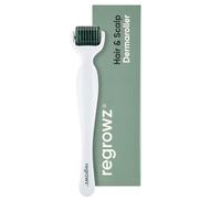 Regrowz Derma Roller 0.5mm Titanium Microneedle Tool for Hair Growth, Beard Growth & Scalp Care - 192x Needle Dermaroller for Men and Women
