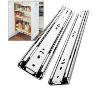 REGUDA Heavy Duty Drawer Runners Drawer Slides Full Extension 250mm-1000mm Side Mount Ball Bearing Rails Track Glides 68KG Load Bearing Capacity (Without Lock, 18 inch (450mm))
