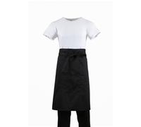 Regular Bistro Apron Black With Pocket