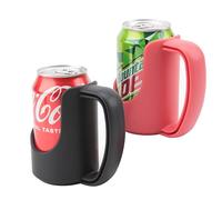 Regular Can Holder with Handle, 2 Pack Hand Grip for 12oz Standard Can, Like Soda, Beer, Pop, Handles For Beverages Can, keep Hand Warm And Dry, Easily Grip, Gift for Arthritis Sufferers Weak Hands