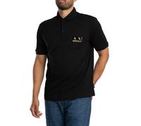 Regular Chest Logo Polo Shirt Black/Gold XL