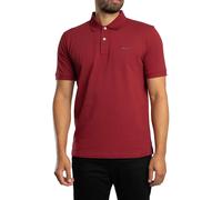Regular Contrast Pique Polo Shirt Plumped Red XL