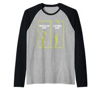 Regular Dad Lifting Dad Funny Parenting Raglan Baseball Tee