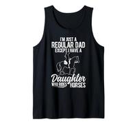 Regular Dad with A Horse-Riding Daughter Tank Top