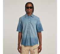 Regular Denim Shirt - Light blue - Men S