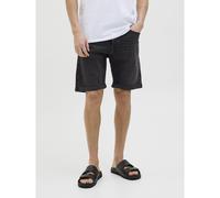 JACK & JONES Men's Shorts, Black Denim/Pack:am 363, M
