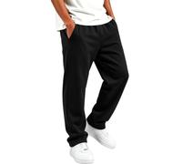 Regular Fit Kids Joggers Boys Soft Jogging Bottoms School Uniform | Solid Color Sweatpants, Straight Wide Leg Trousers with Pockets, Elastic Waist Tracksuit Bottoms, Soft Jog Pants, 2-15 Years