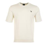 Regular Fit Knitted Short Sleeve T Shirt Parchment, XL