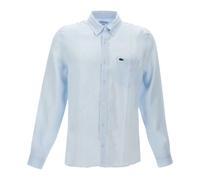 Clear Blue Linen Shirt - male - Lacoste - Casual Shirts - Blue - L - Shirts L