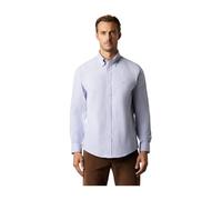 Regular Fit Non-Iron Striped Stretch Oxford Shirt with Button Down Collar - male - Brooks Brothers - Formal Shirts - Blue - L - Shirts L