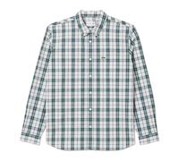 Regular Fit Poplin Scottish Plaid Pattern Shirt - male - Lacoste - Casual Shirts - Green - 4XL - Shirts 4XL