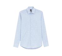 Regular-fit Printed Stretch Cotton Shirt - male - Boss - Formal Shirts - Blue - XL - Shirts XL