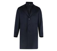Regular-fit wool-cashmere coat with detachable inner vest- male- Hugo- Single-Breasted Coats- Blue- XL- Coats XL