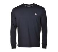 Regular Fit Zebra Long Sleeve T Shirt Dark Navy, Small