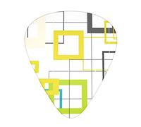 Regular Hipster Background Thin Medium And Heavy Gauge Guitar Picks For Bass Electric Acoustic Guitars (12 Count)