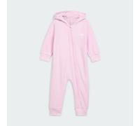 Adidas Originals Regular Hooded Winterized Rib Onesie Long Sleeve Jumpsuit Pink 3-4 Years Kids
