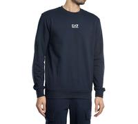 EA7 Men's Regular Logo Sweatshirt, Blue, XL