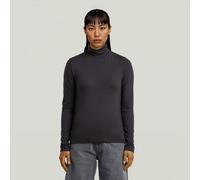 Regular Mock T-Shirt - Black - Women M
