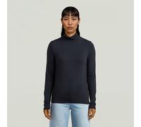 Regular Mock T-Shirt - Dark blue - Women S