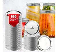 Regular Mouth Mason Jar Lids,Canning Lids for ,Kerr Jars,Split-Type Lids Leak Proof,Airtight Seal Features, Metal Mason Jar Lids for Canning,Food Grad
