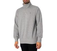 Regular Shield 1/4 Zip Sweatshirt Grey Melange M