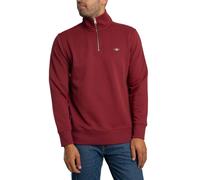 GANT Mens Regular Shield Half Zip Sweatshirt Plumped Red