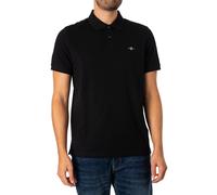 GANT Mens Shield Short Sleeve Pique Polo Shirt Black XL