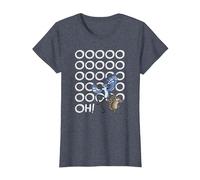 Regular Show Mordecai and Rigby Oooohs T-Shirt, Women, Heather Blue, 3X-Large
