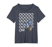 Regular Show Mordecai and Rigby Oooohs T-Shirt, Women's Plus, Heather Blue, 5X