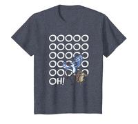 Regular Show Mordecai and Rigby Oooohs T-Shirt, Youth, Heather Blue, Large