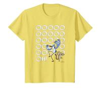 Regular Show Mordecai and Rigby Oooohs T-Shirt, Youth, Lemon Yellow, Medium