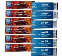 Regular Size Rolling Papers - 600 Blue & 600 Red - Ultra-Thin, Smooth Burn - Easy Rolling, Lightweight Paper - Slow Burning, High Quality - Rla