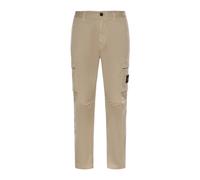 Regular Tapered-Fit Cargo Trousers - male - Stone Island - Slim-fit Trousers - Beige - W30 - Trousers W30