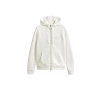 Regular Zip Hooded Sweatshirt for Women Gant Tonal Shield Blanc L