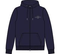 GANT Women's Reg Tonal Shield Zip Hoodie Hooded Sweatshirt, Evening Blue, M