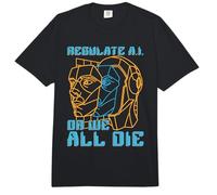 Regulate A.I Or We All Data Science Artificial Intelligence Comfort Colors Adult Heavyweight T-Shirt