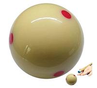Regulation Size Billiard Cue Ball Pro Cup White Cue Ball with Dots, Practice Training Pool Ball for Games Sports