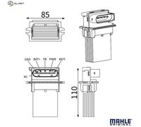 MAHLE ABR 179 000S Blower motor regulator