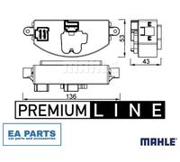 Regulator, interior blower for AUDI A4 A5 Q5 MAHLE ABR 106 000P